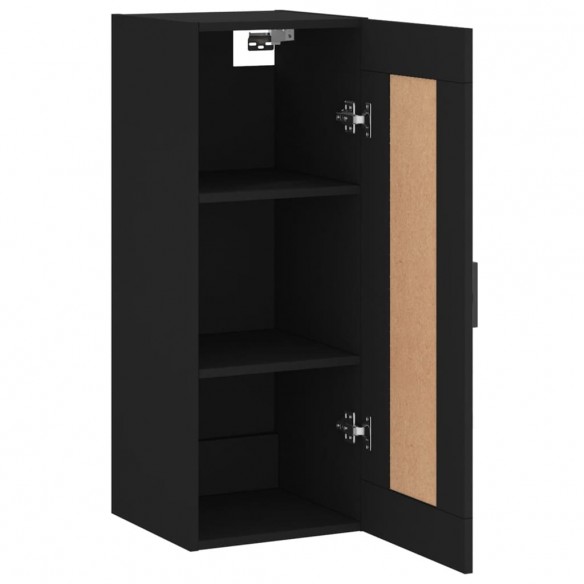 Armoire murale noir 34,5x34x90 cm bois d'ingénierie