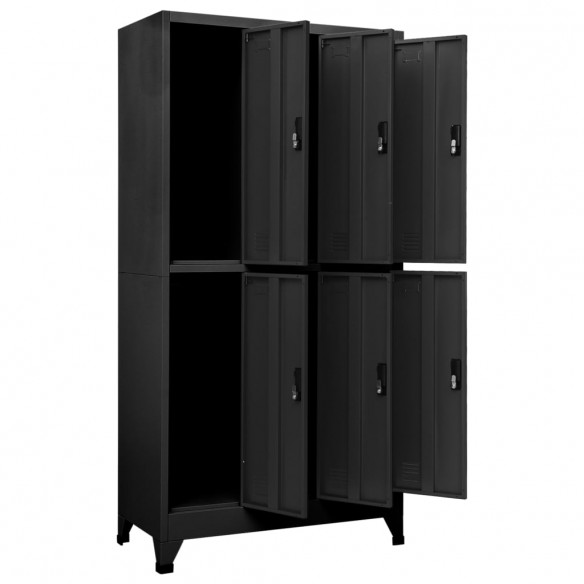 Armoire à casiers Anthracite 90x45x180 cm Acier