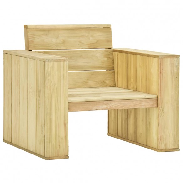 Chaises de jardin 2 pcs 89x76x76 cm Bois de pin imprégné