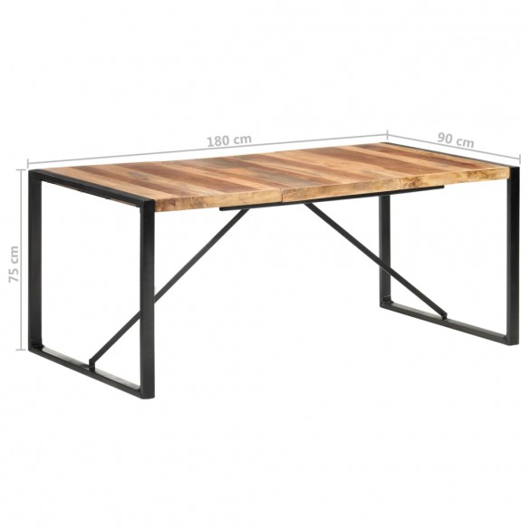 Table de salle à manger 180x90x75 cm Bois solide