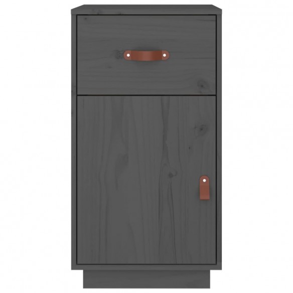 Armoire de bureau Gris 40x50x75 cm Bois massif de pin