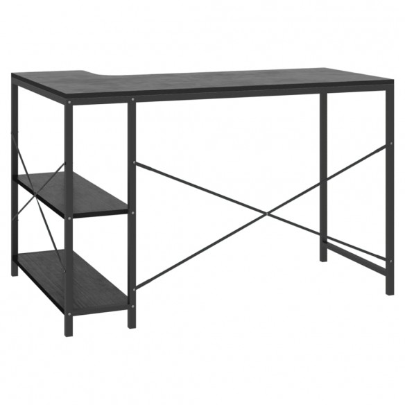 Bureau d'ordinateur Noir 110x72x70 cm Aggloméré