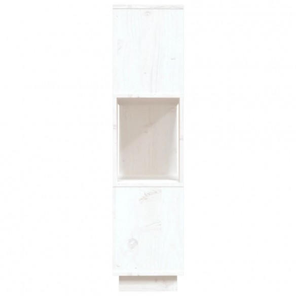 Bibliothèque/Séparateur de pièce Blanc 80x25x101 cm Pin solide