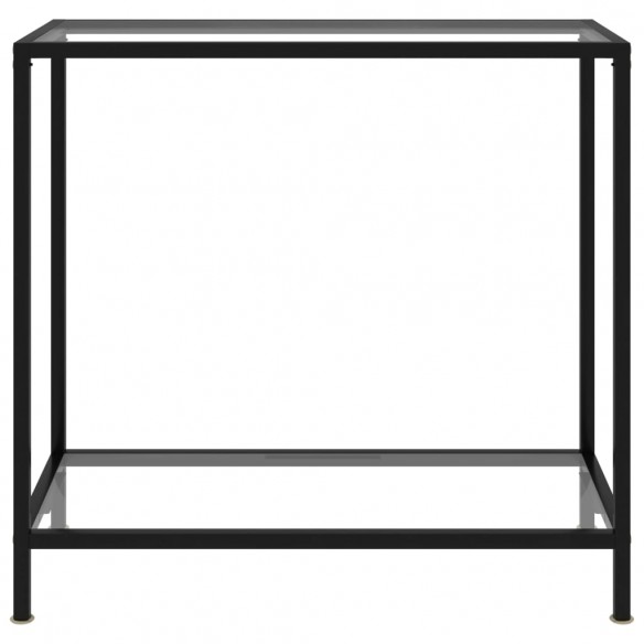 Table console Transparent 80x35x75 cm Verre trempé