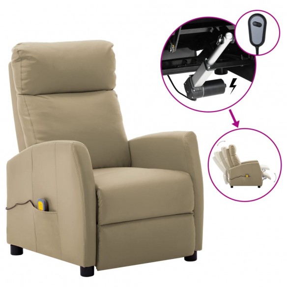 Fauteuil de massage électrique Cappuccino Similicuir