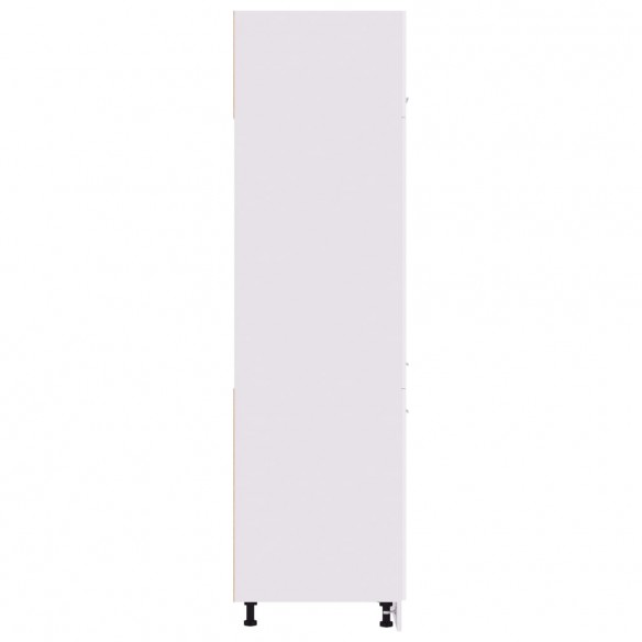 Armoire de réfrigérateur Blanc 60x57x207 cm Aggloméré