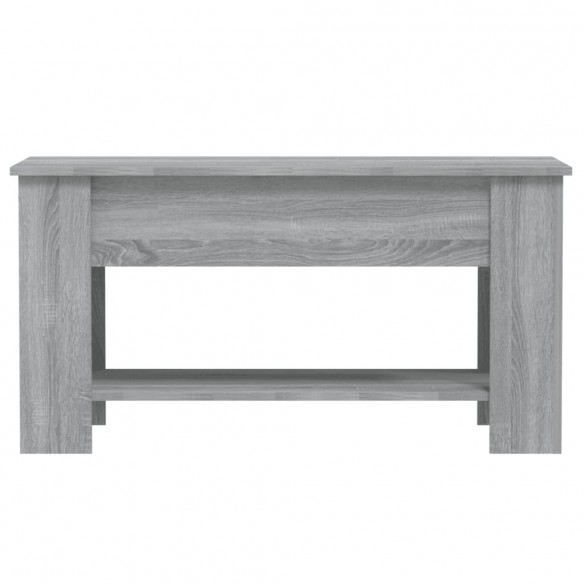 Table basse Sonoma gris 101x49x52 cm Bois d'ingénierie