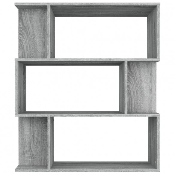 Bibliothèque/Cloison Sonoma gris 80x24x96 cm Bois d'ingénierie