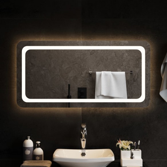 Miroir de salle de bain à LED 100x50 cm