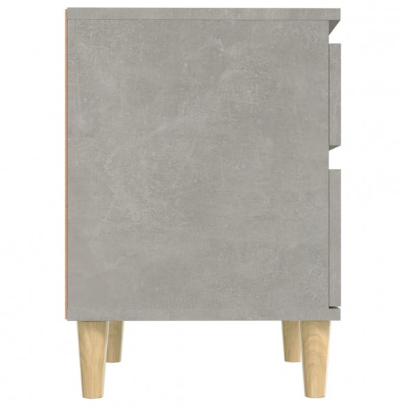 Tables de chevet 2 pcs Gris béton 40x35x50 cm