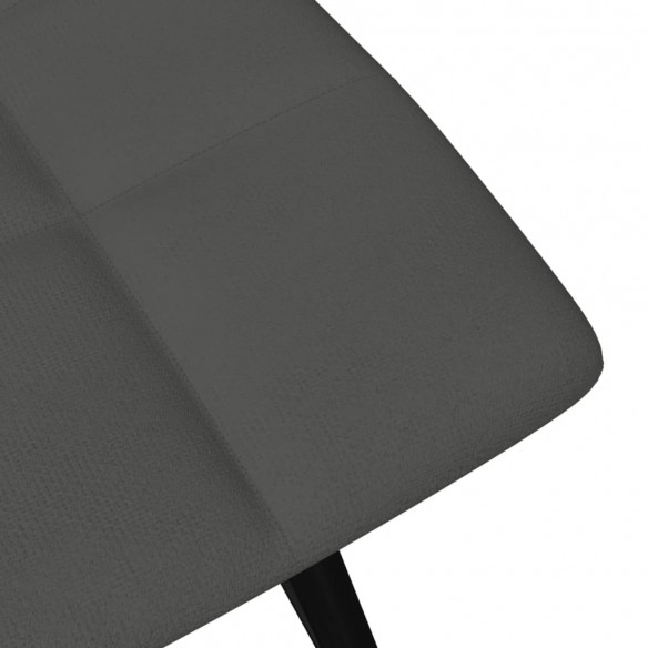 Tabouret de bar Gris foncé Velours