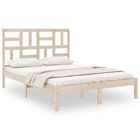 Cadre de lit bois massif 120x190 cm petit double