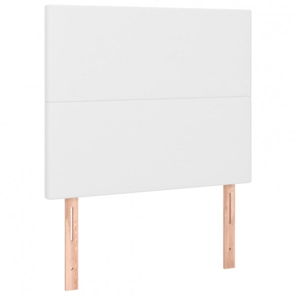 Têtes de lit 2 pcs Blanc 100x5x78/88 cm Similicuir