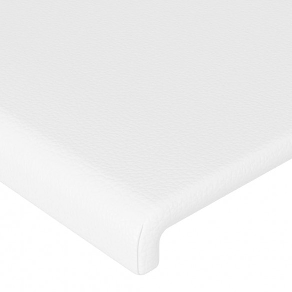 Têtes de lit 2 pcs Blanc 100x5x78/88 cm Similicuir