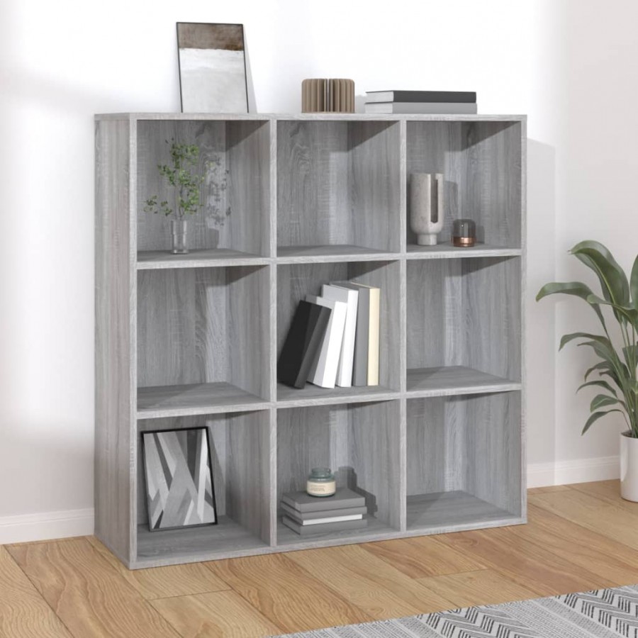 Armoire à livres Sonoma gris 98x30x98 cm