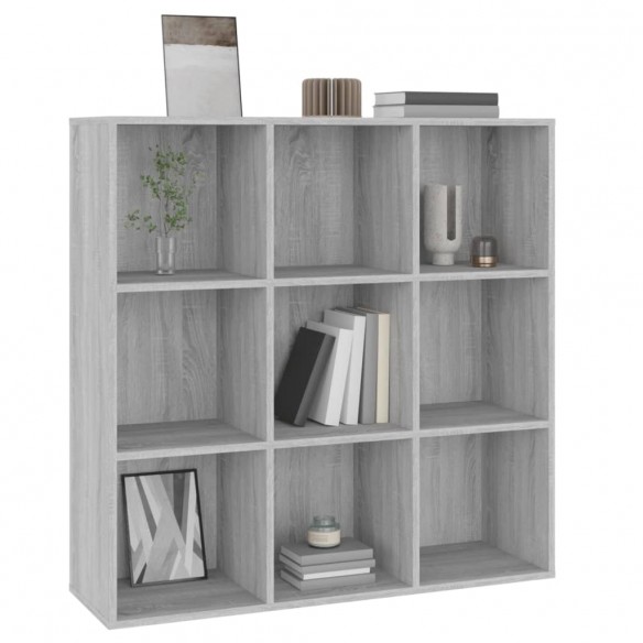 Armoire à livres Sonoma gris 98x30x98 cm