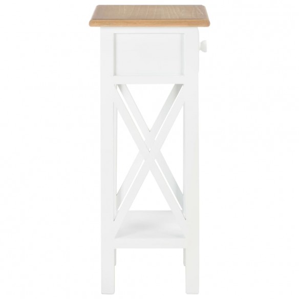 Table d'appoint Blanc 27 x 27 x 65,5 cm Bois