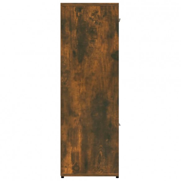 Bibliothèque Chêne fumé 90x30x90 cm Bois d'ingénierie