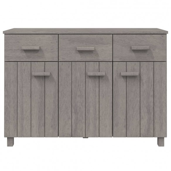 Buffet HAMAR Gris clair 113x40x80 cm Bois massif de pin