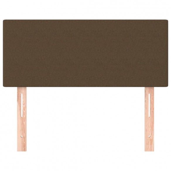 Tête de lit Marron Foncé 100x5x78/88 cm Tissu