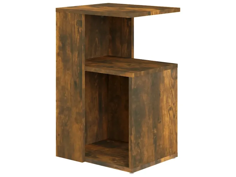 Table d'appoint Chêne fumé 36x30x56 cm 