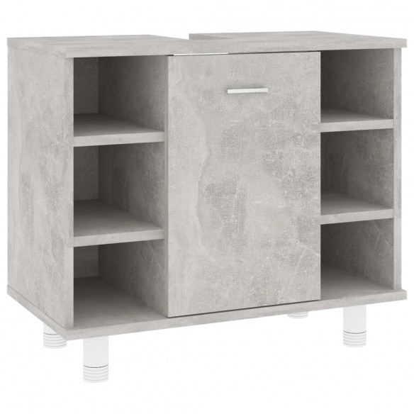 Armoire de salle de bain Gris béton 60x32x53,5 cm Aggloméré