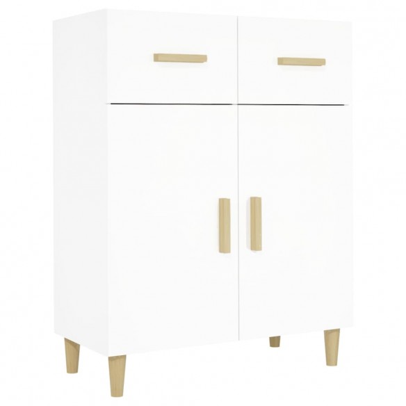 Buffet Blanc 69,5x34x89 cm Bois d'ingénierie