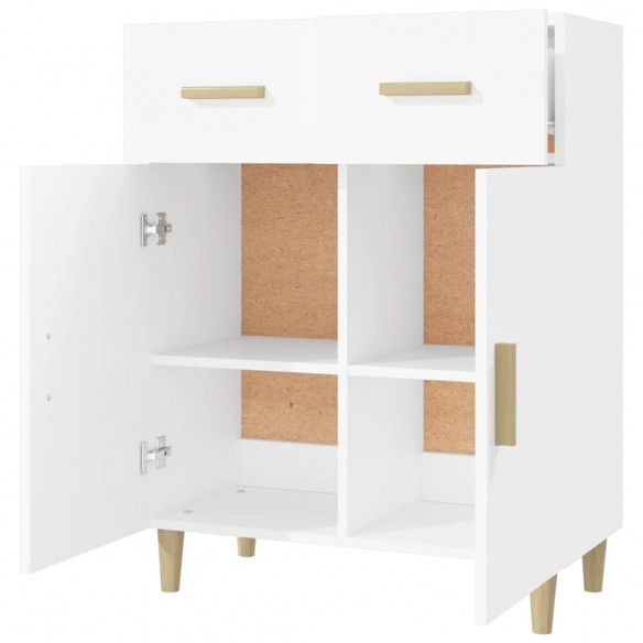 Buffet Blanc 69,5x34x89 cm Bois d'ingénierie