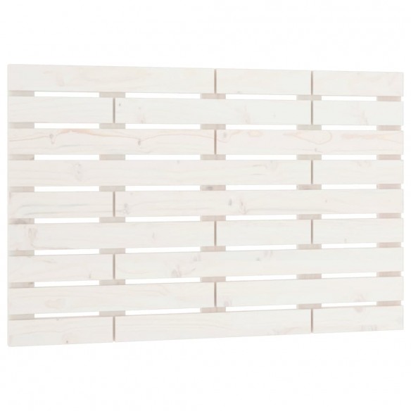 Tête de lit murale Blanc 96x3x63 cm Bois massif de pin