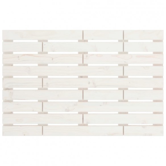 Tête de lit murale Blanc 96x3x63 cm Bois massif de pin