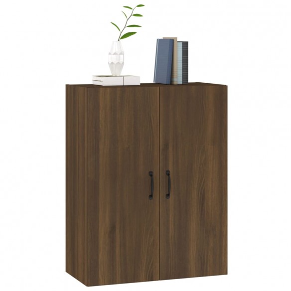 Armoire suspendue Chêne marron 69,5x34x90 cm Bois d'ingénierie