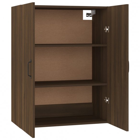 Armoire suspendue Chêne marron 69,5x34x90 cm Bois d'ingénierie