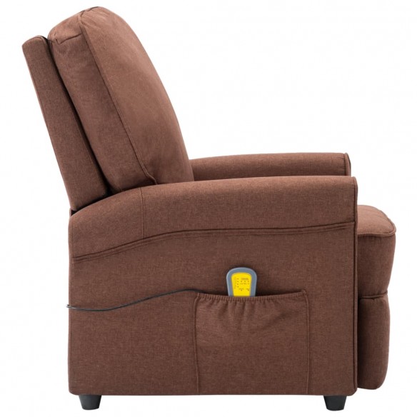 Fauteuil de massage Marron Tissu