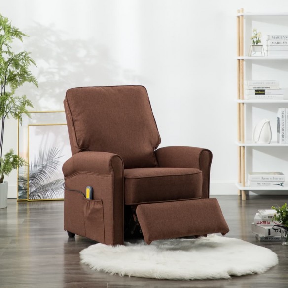 Fauteuil de massage Marron Tissu