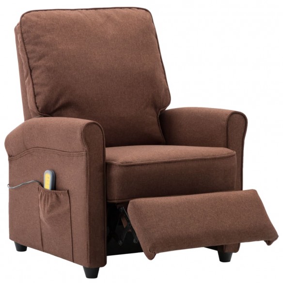 Fauteuil de massage Marron Tissu