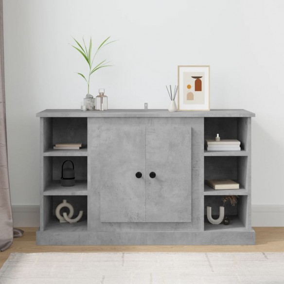 Buffet Gris béton 100x35,5x60 cm Bois d'ingénierie