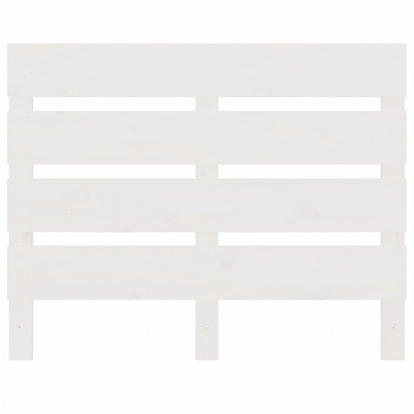 Tête de lit Blanc 100x3x80 cm Bois massif de pin