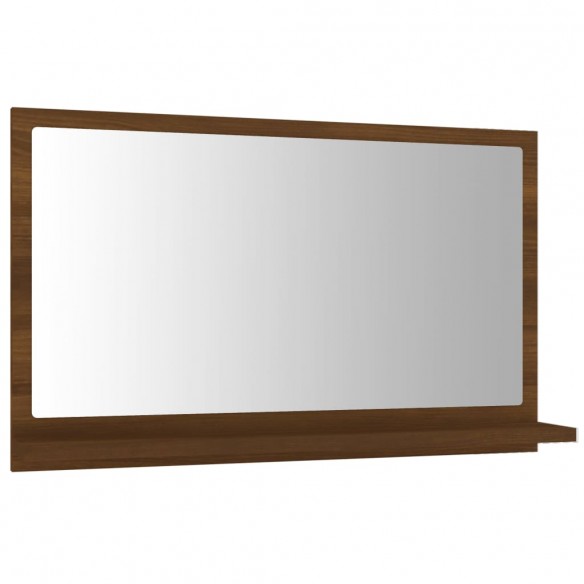 Miroir de bain Chêne marron 60x10,5x37 cm Bois d'ingénierie