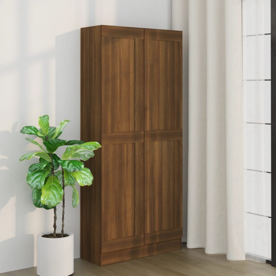 Armoire à livres Chêne marron 82,5x30,5x185,5cm Bois ingénierie