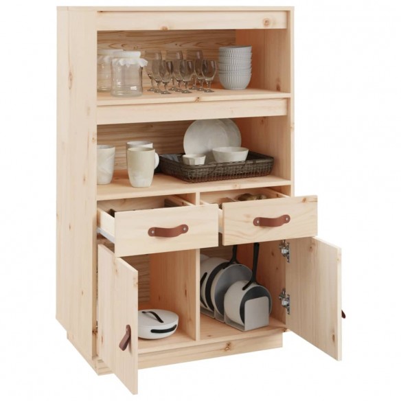 Buffet haut 67x40x108,5 cm Bois massif de pin