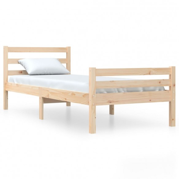 Cadre de lit bois massif 75x190 cm petit simple