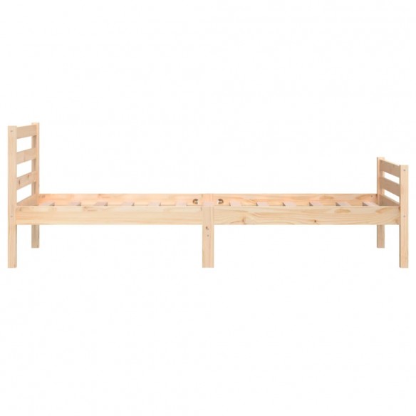 Cadre de lit bois massif 75x190 cm petit simple