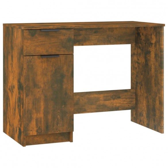 Bureau Chêne fumé 100x50x75 cm Bois d'ingénierie