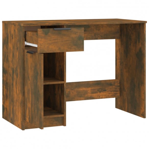 Bureau Chêne fumé 100x50x75 cm Bois d'ingénierie