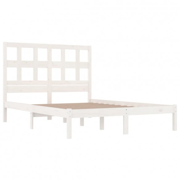 Cadre de lit Blanc Bois de pin massif 180x200cm Super King Size