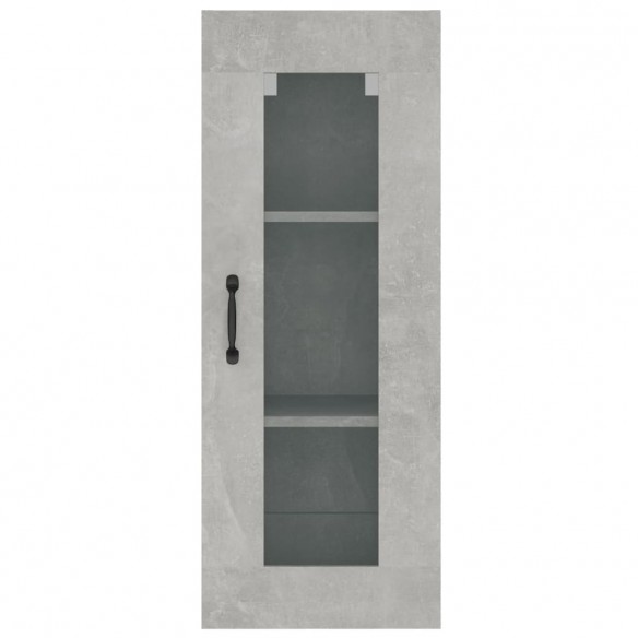 Armoire murale suspendue Gris béton 34,5x34x90 cm