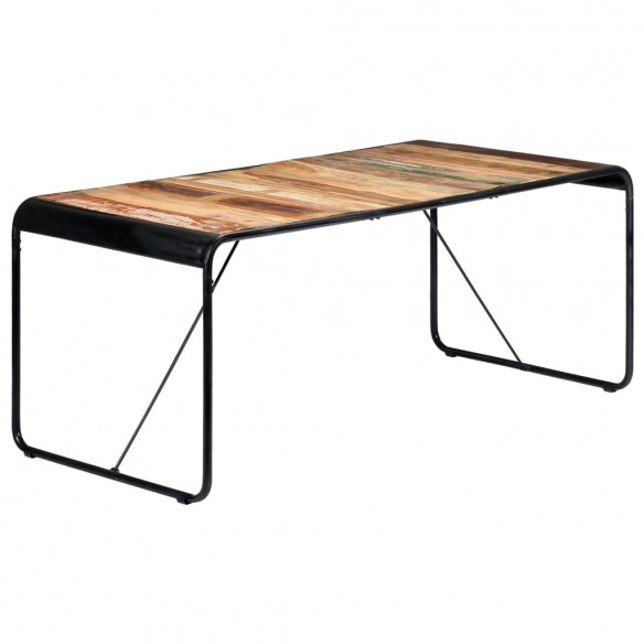 Table de salle à manger 180x90x76cm Bois de récupération solide