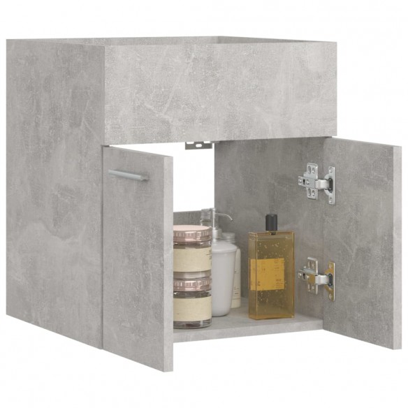 Armoire d'évier Gris béton 41x38,5x46 cm Aggloméré