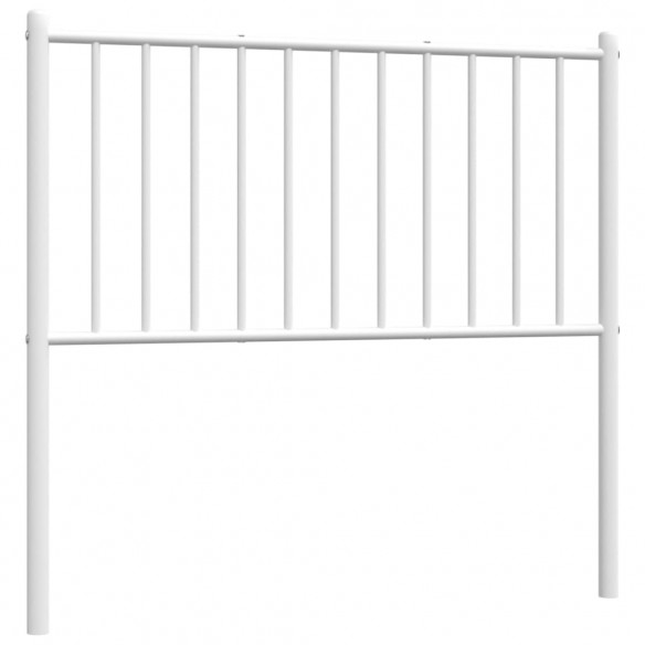 Tête de lit métal blanc 90 cm