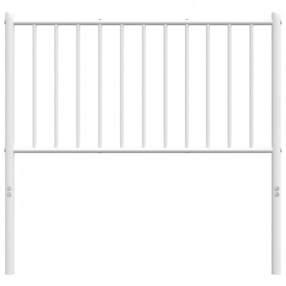 Tête de lit métal blanc 90 cm